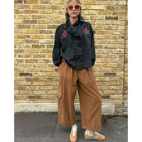 Baggy Needlecord Pants Camel
