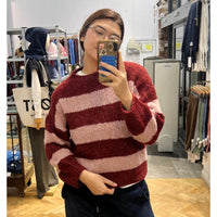 *NEW* Stripe Jumper Bordeaux
