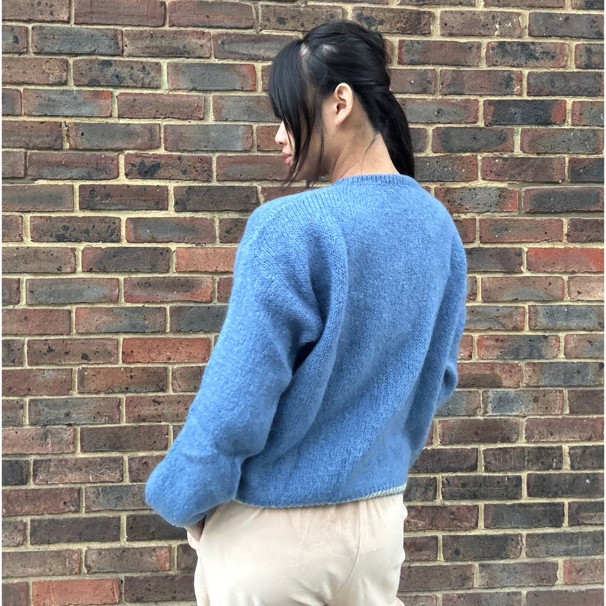 *NEW STYLE* Denim Button-up Round Neck Cardi