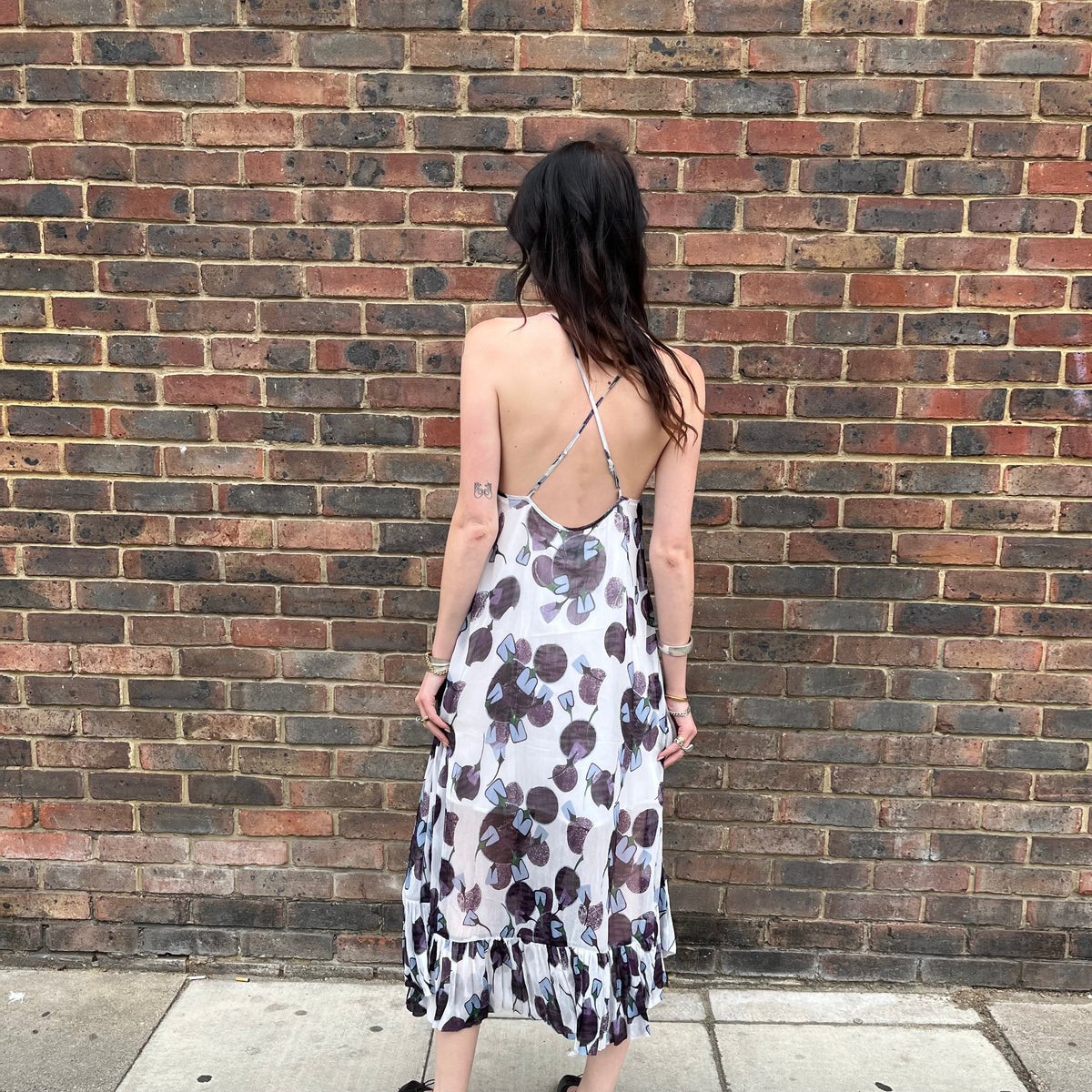 Floral Cross Back Dress