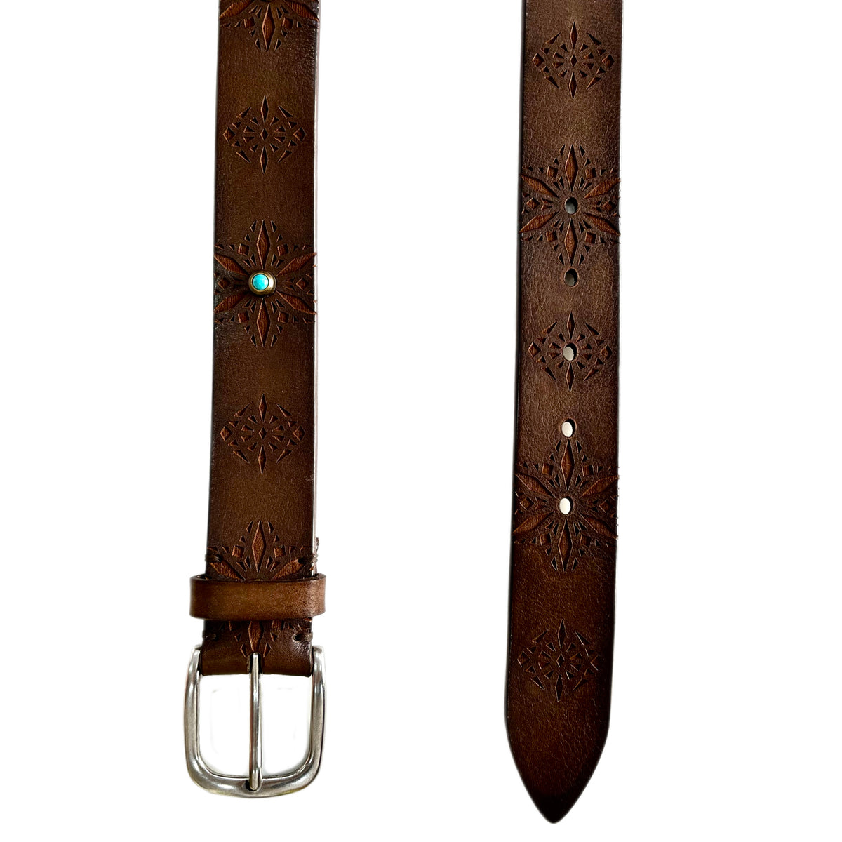 *NEW* Post & Co  Embossed Leather  Belt T.Moro