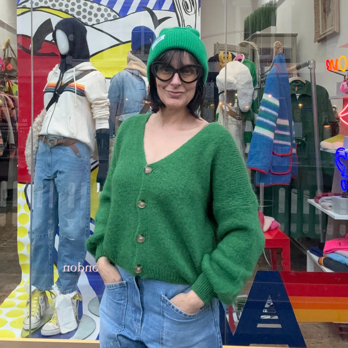 *NEW STYLE* Forest Green Button-up Cardi