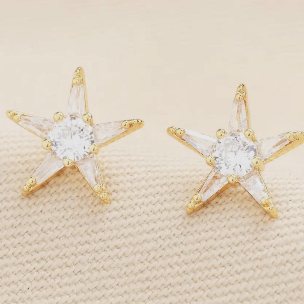 Crystal Star Stud Earrings
