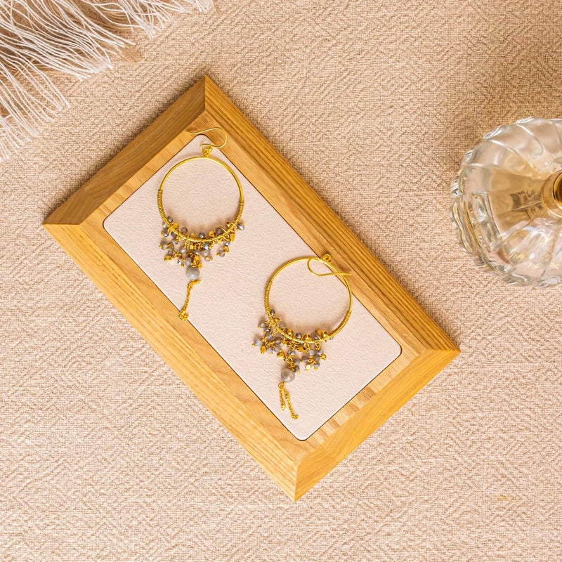 Destin Labradorite Hoop Earrings