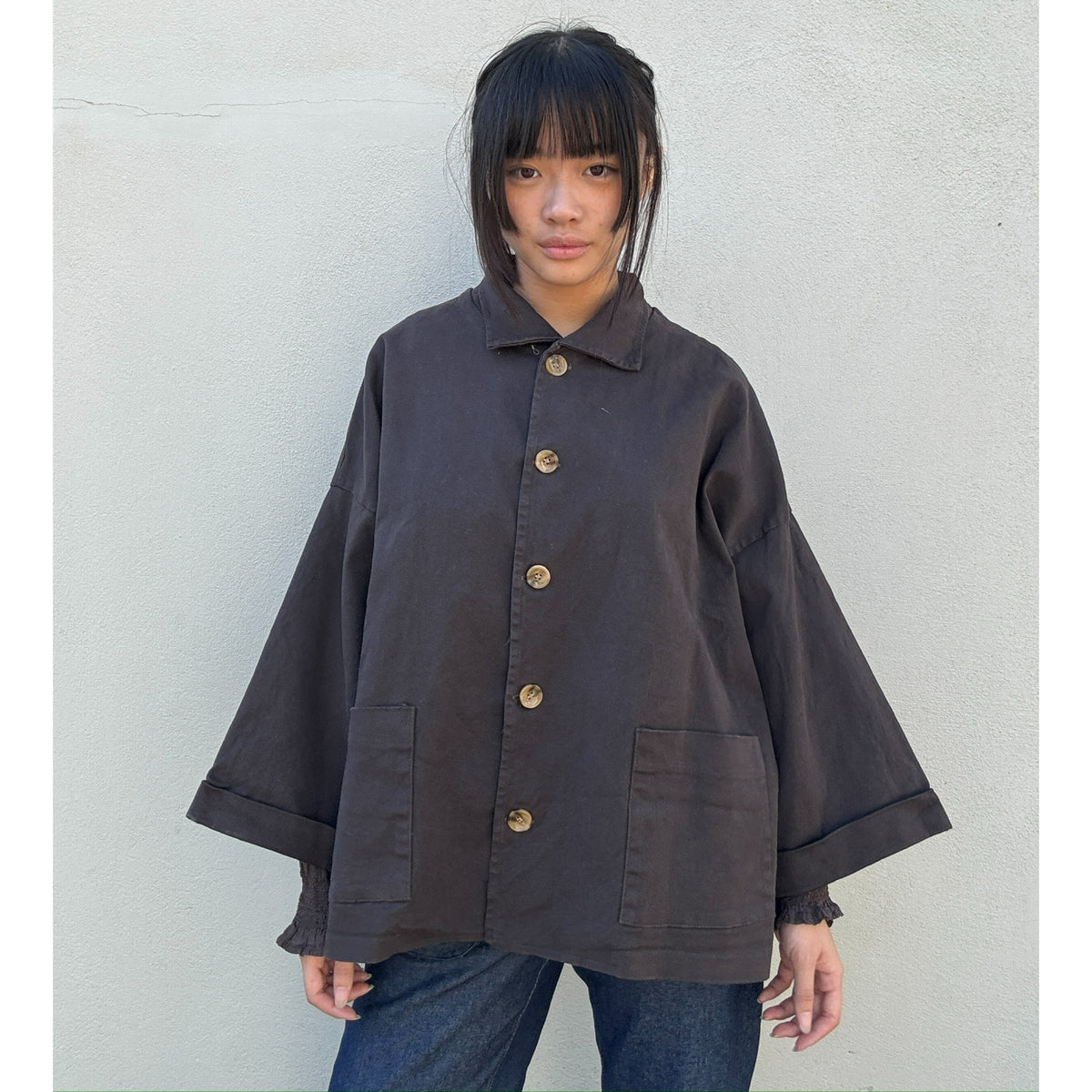 *NEW SEASON* Johanna Chocolate Smock Coat