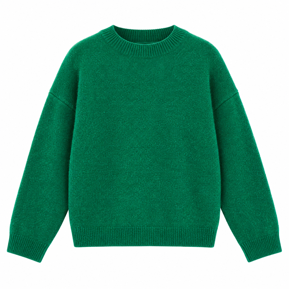 Angora Crew Neck Green