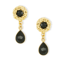 Black Flower Earrings