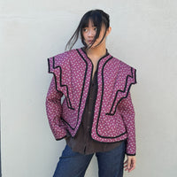 *NEW SEASON* Johanna Bound-Yoke Jacket Aubergine