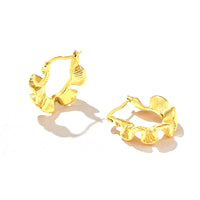Dream Wave Gold Hoop Earrings