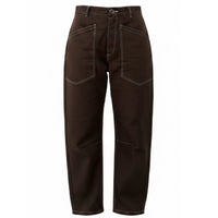 *SS26!* Topstitched Barrel Chocolate