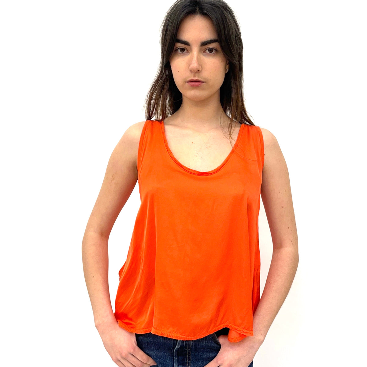Sluiz Ibiza Orange Vest Top