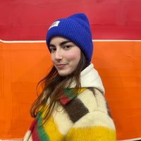 *BACK IN STOCK* Angora Beanie Royal Blue