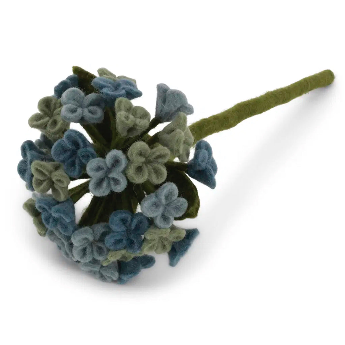 Felted Large Hydrangea Light Blue
