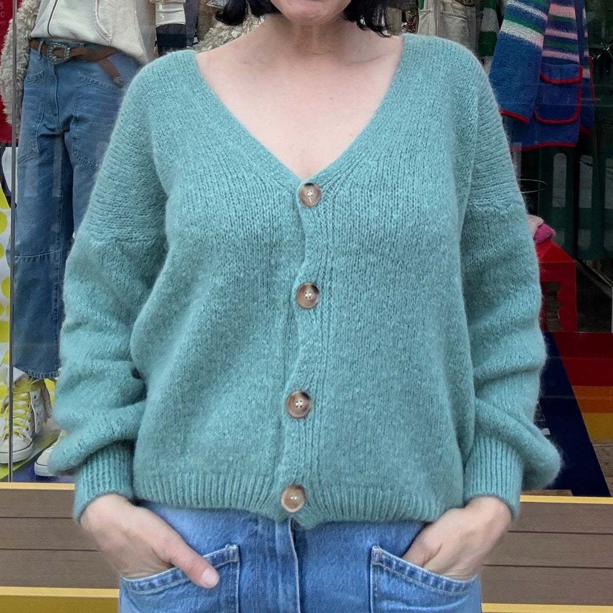 *NEW STYLE* Teal Button-up Cardi