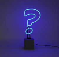 Neon Question Mark