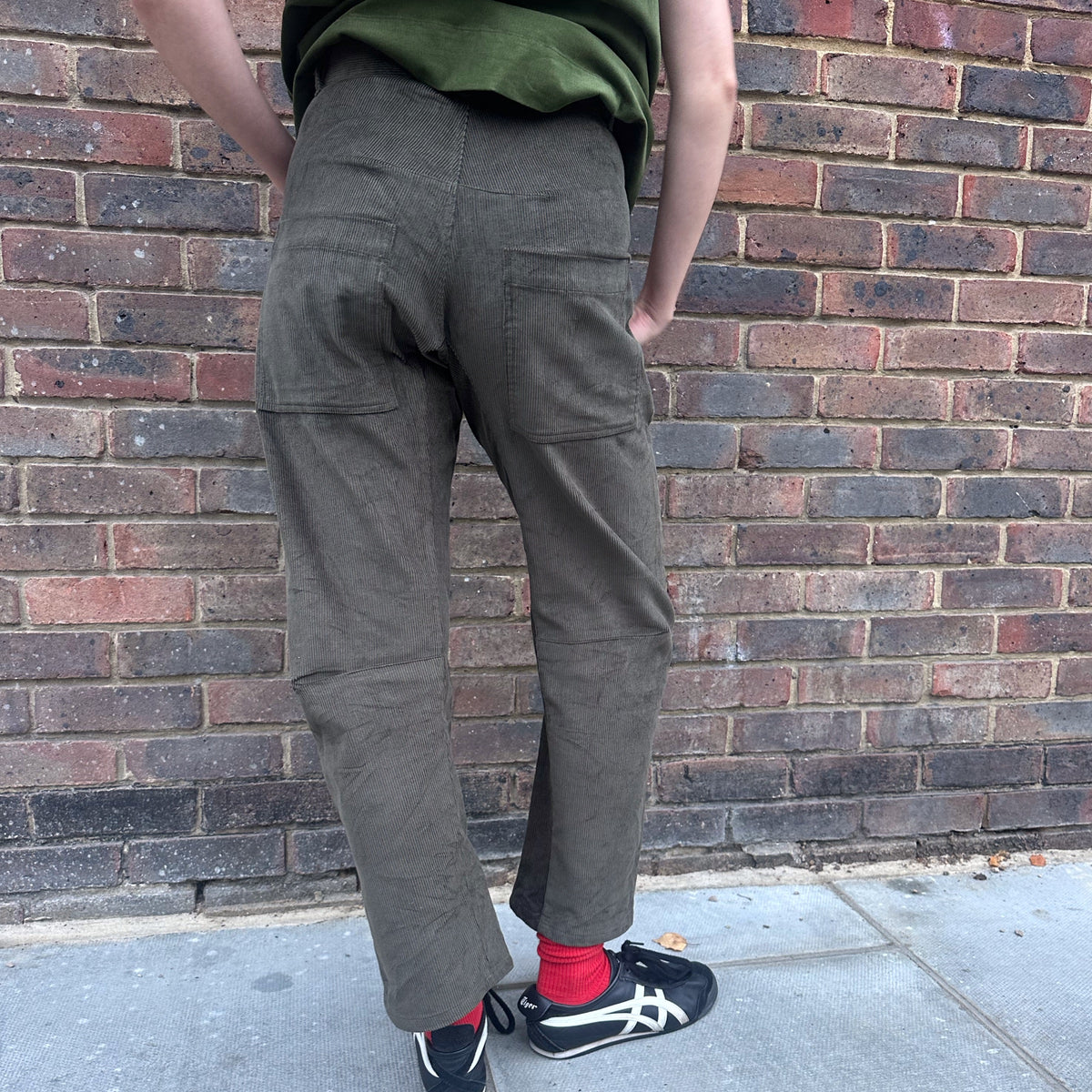 *NEW COLOUR* Cord Barrel Pant Olive