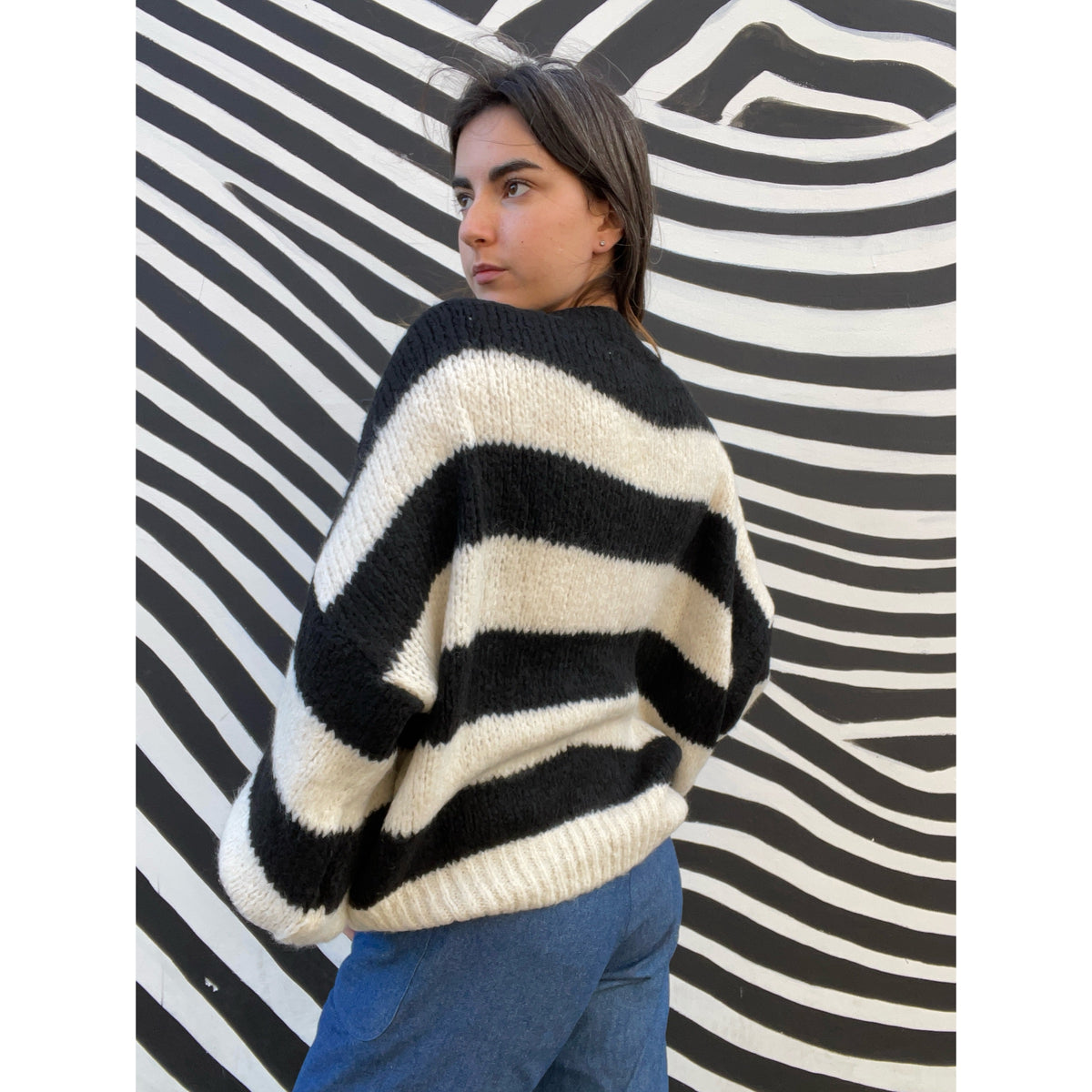 *NEW COLOUR* Black Stripe Jumper