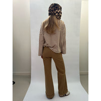 Camel Stripe Long Sleeve T
