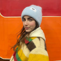 *BACK IN STOCK* Angora Beanie Baby Blue