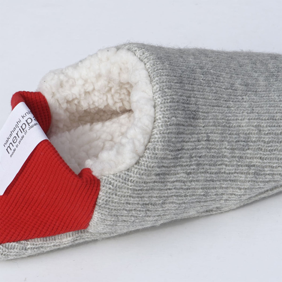 *NEW* Slippers Reversible Light Grey Knit x Wool