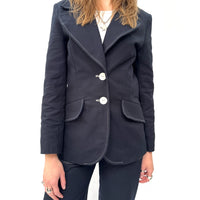 *SS26!* Topstitched Susan Jacket Navy