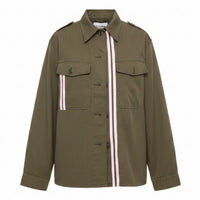 Army Jacket with Pink Stripes