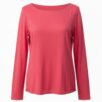 Coral Cashmere Layer Top