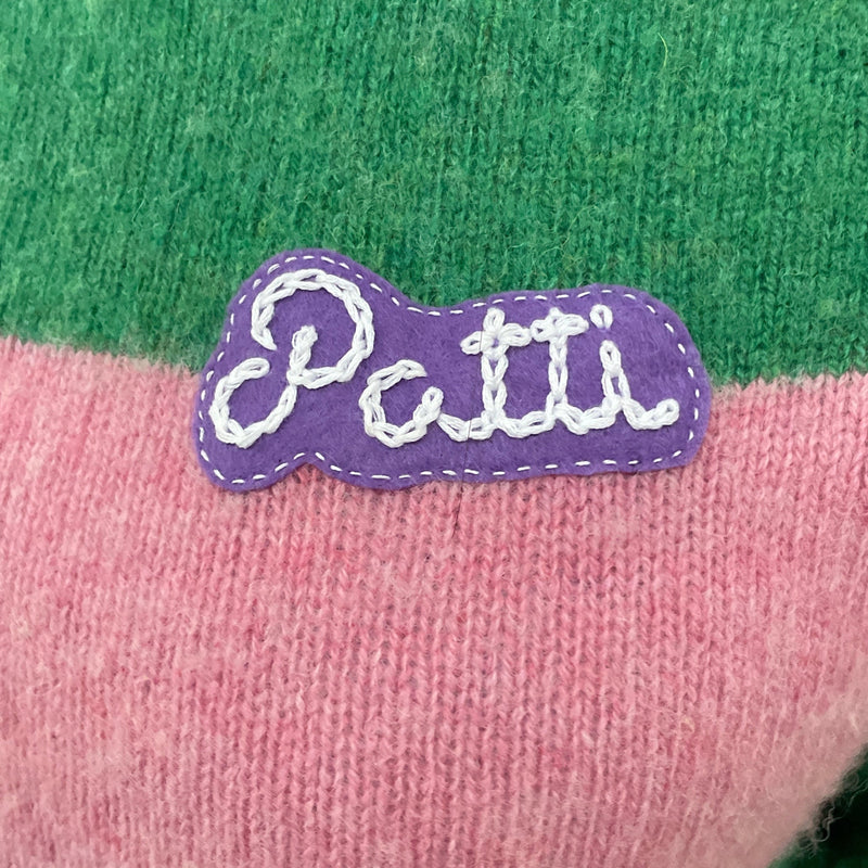 Useless Patti Green/Pink Stripe Jumper