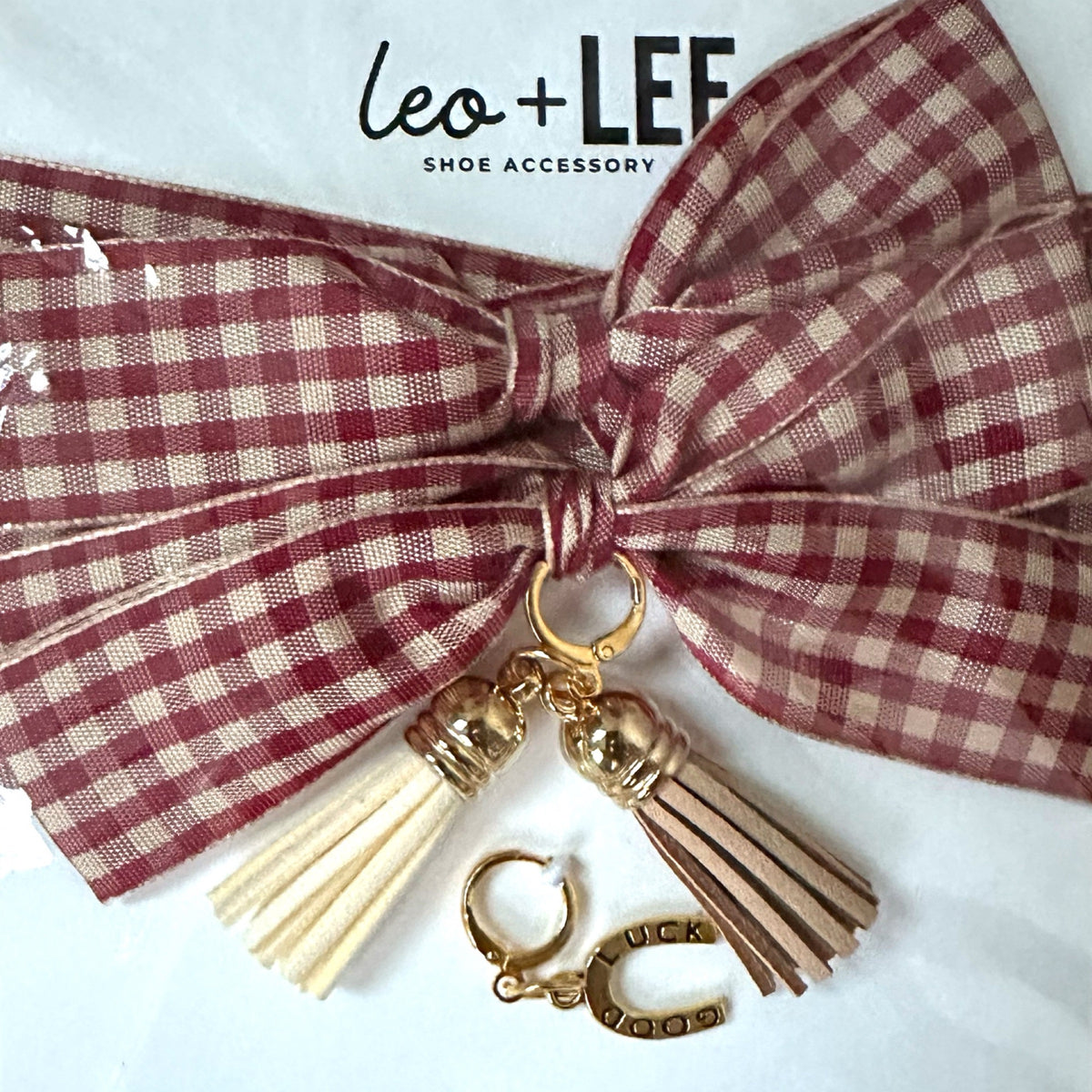 *TREND* Charm Laces Red Gingham