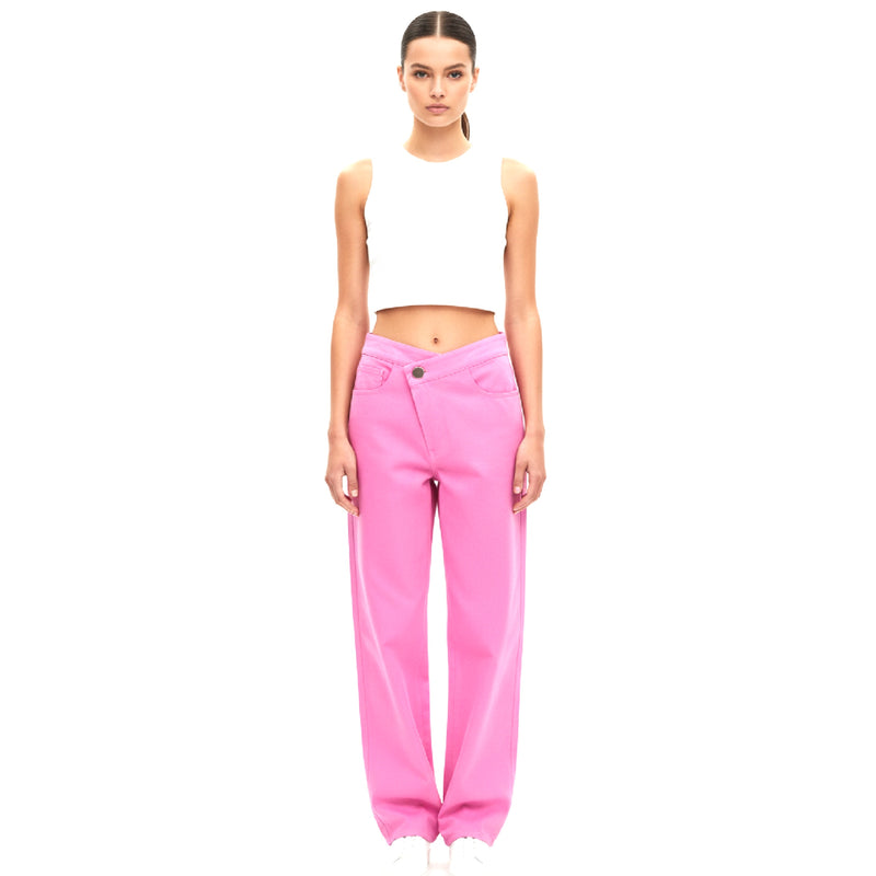 *RESTOCK* Drop Fly Trouser Pink
