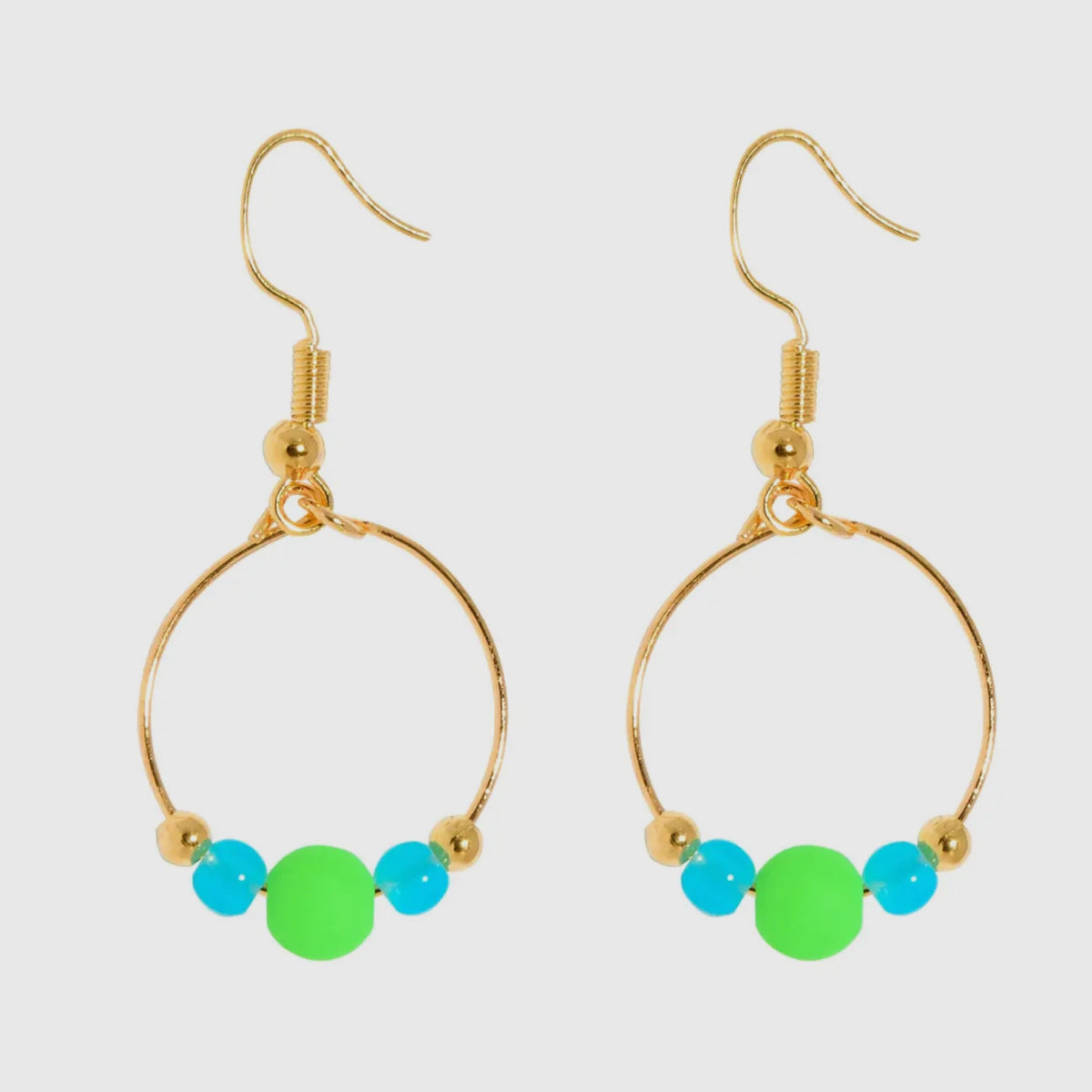 Bopper Earrings Green/Aqua