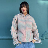 Ginny & Me Flared Windbreaker Neutral Check
