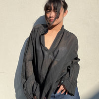 *NEW STYLE* Johanna Smock Top Black