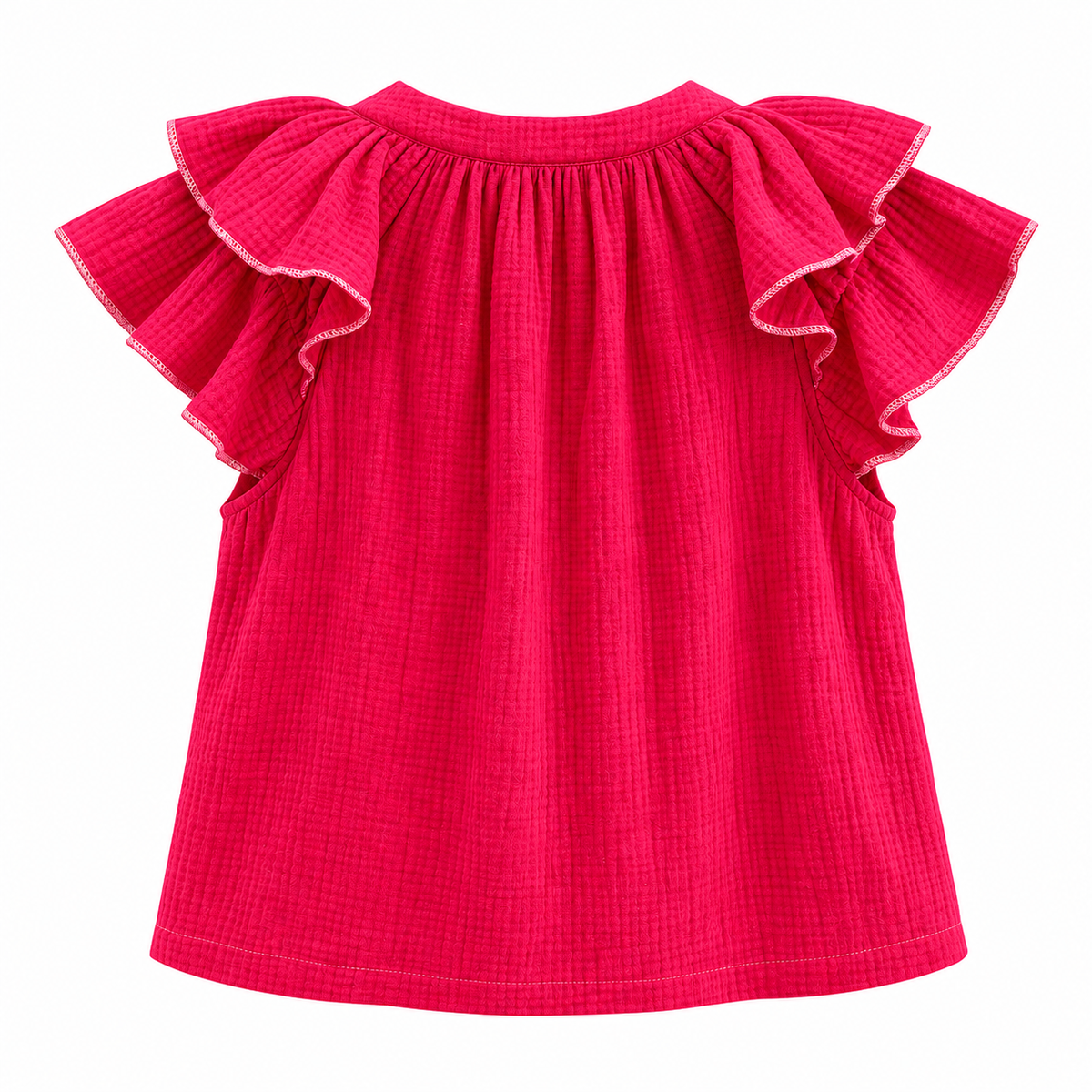 *AW26* Overdyed Puff Top Poppy