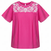 Pink City Embroidered Blouse Pink