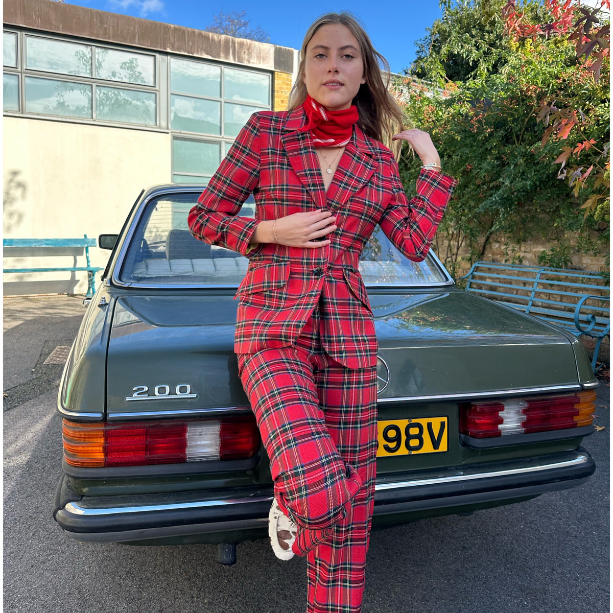 The West Village Susan Jacket Red Tartan