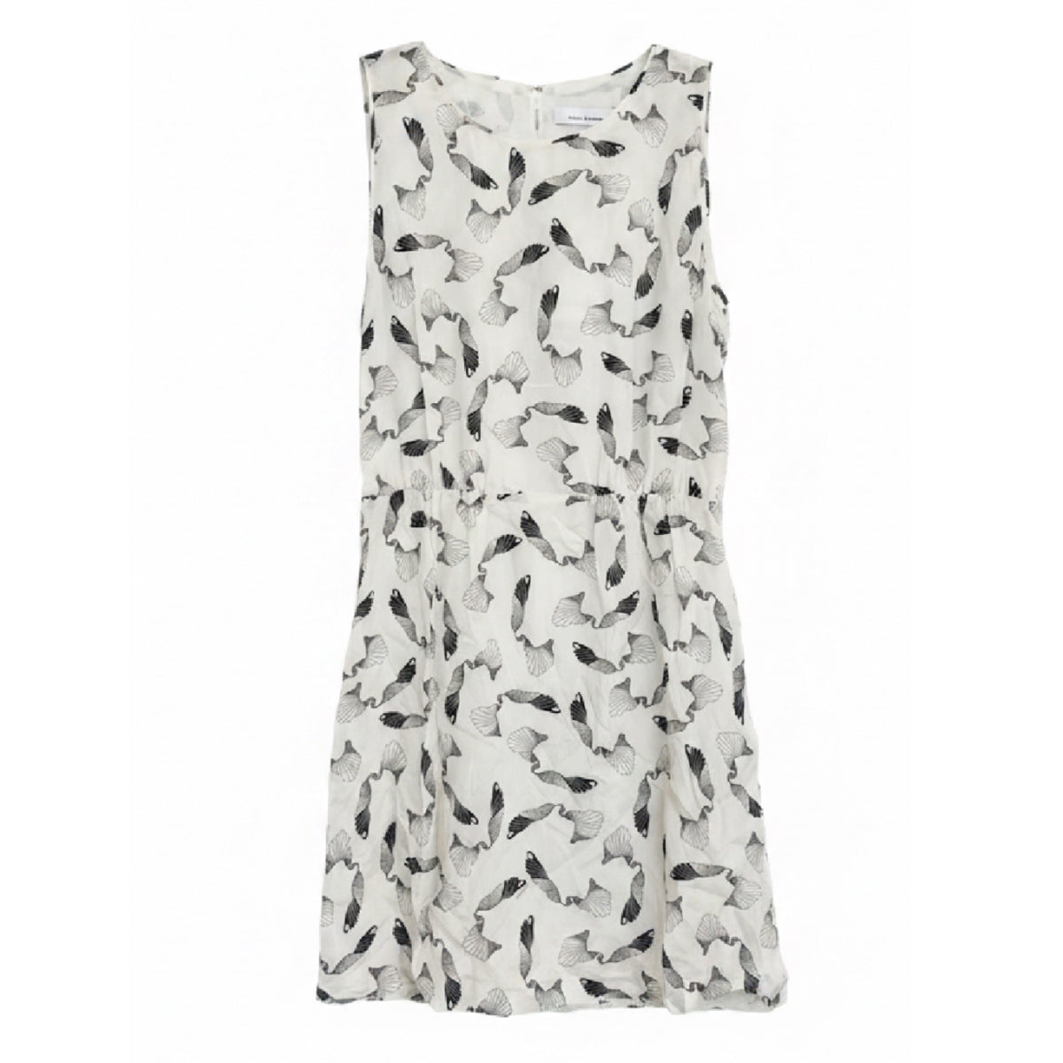 Silk Abstract Print Dress