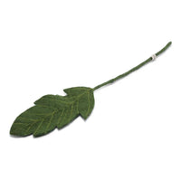 Felted Dark Green Leaf