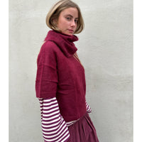 Jenna Brushed Cashmere Jumper Burgundy