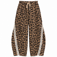 Leopard Barrel Sweatpants Camel