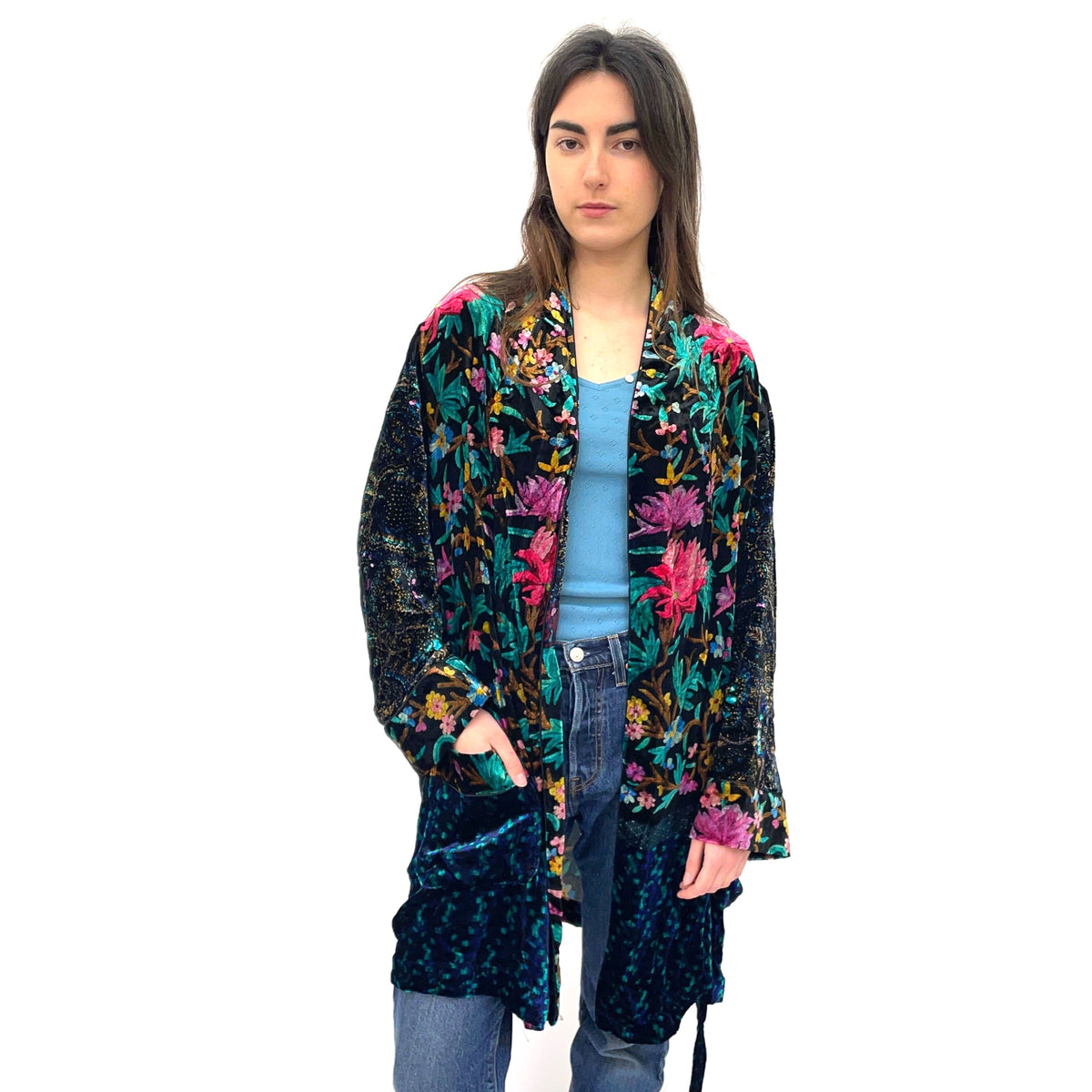 Pierre-Louis Mascia Soft Belted Jacket Floral