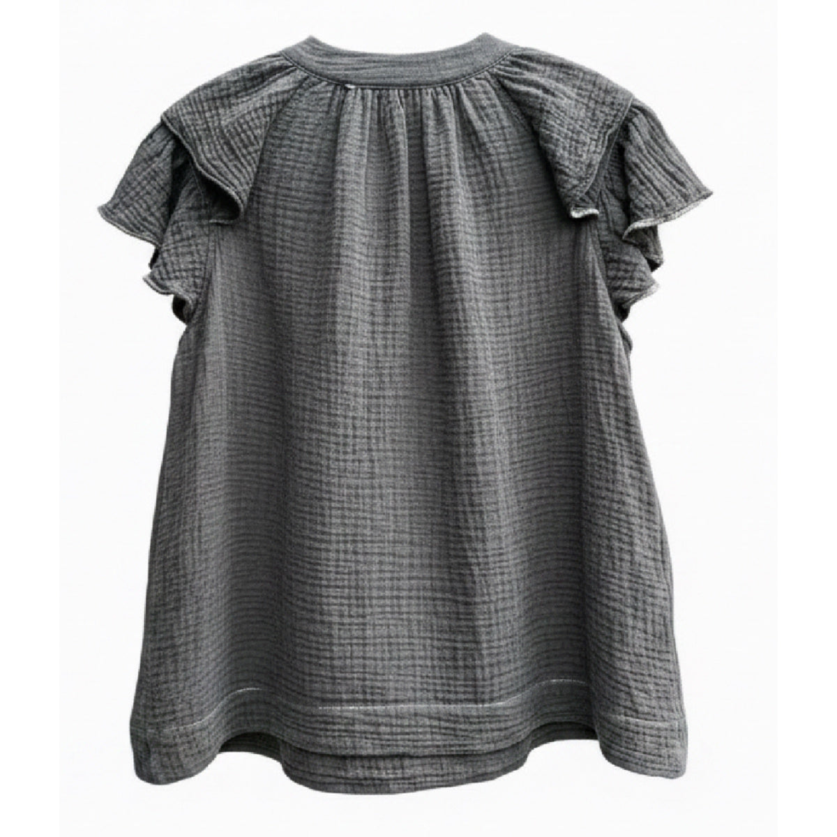 *AW26* Overdyed Puff Top Blsck