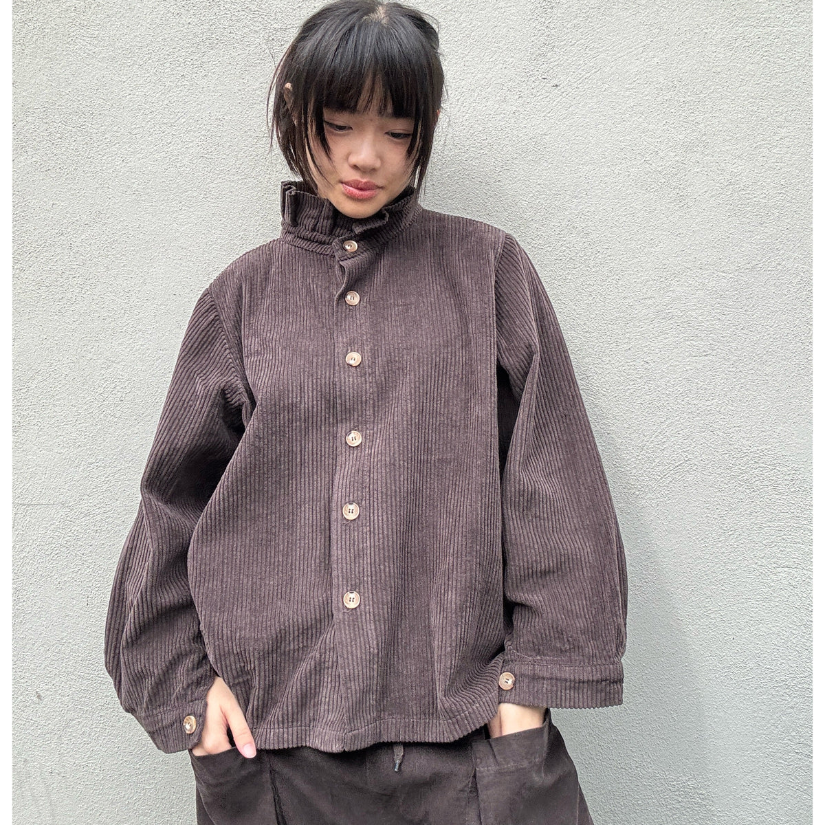 *NEW* Johanna Jumbo Cord Shirt Chocolate