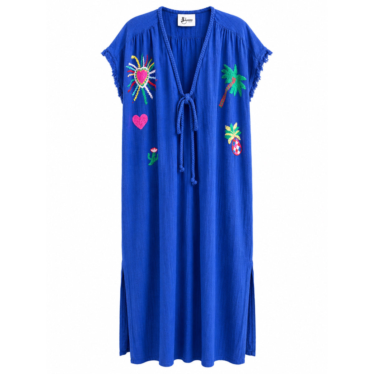 *NEW STYLE* Embroidered Cover-Up Cobalt Blue