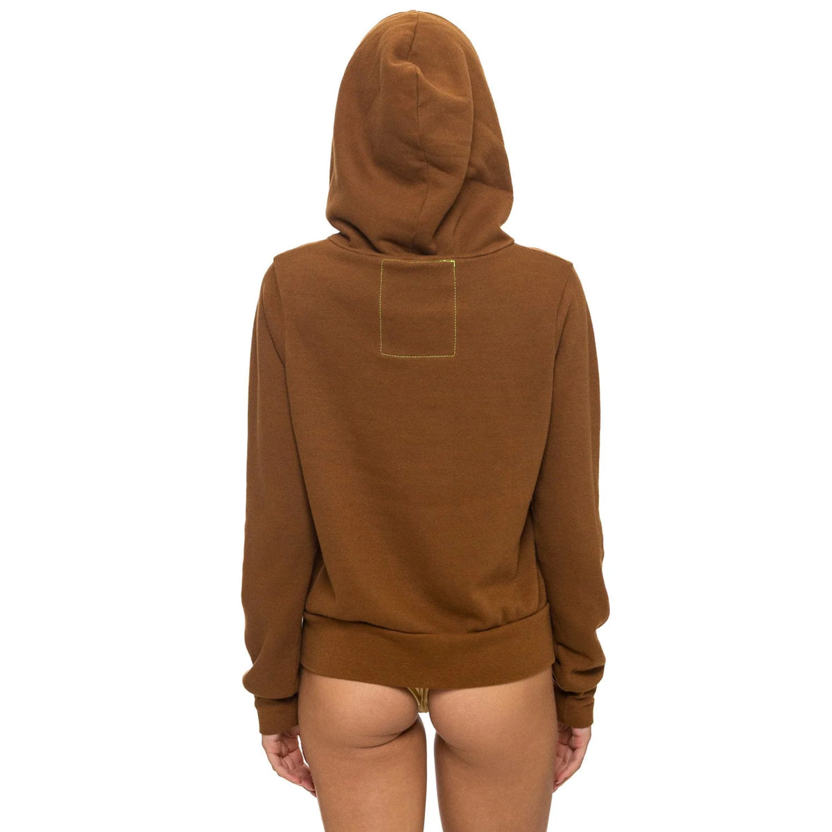 Mountain Stitch Chevron Zip Hoodie Cinnamon