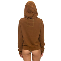 Mountain Stitch Chevron Zip Hoodie Cinnamon
