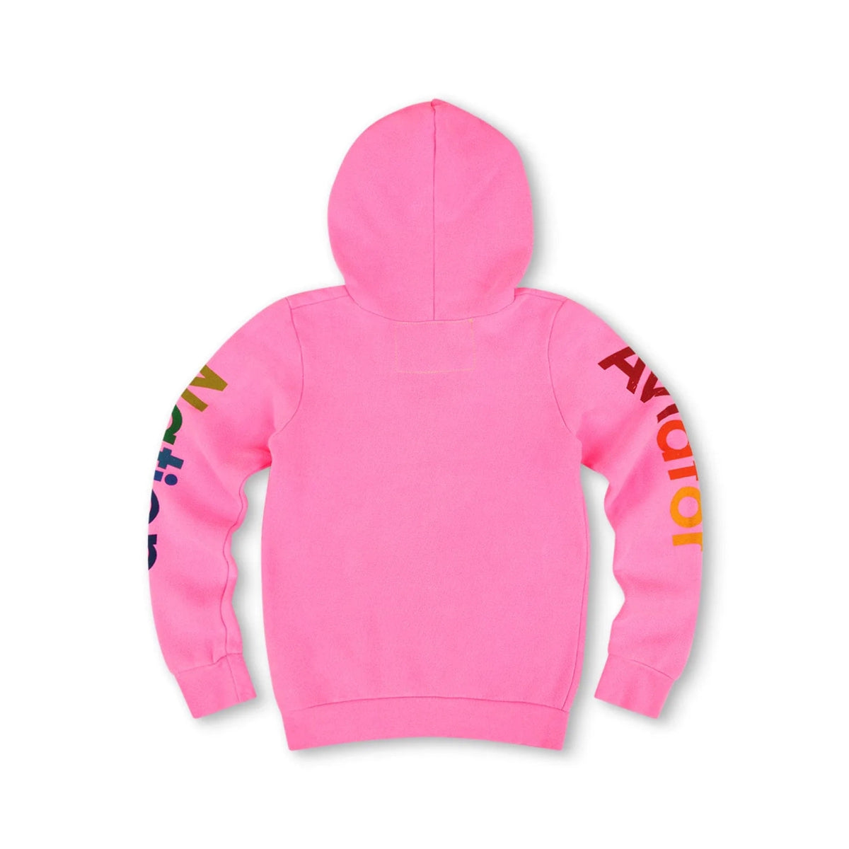 AV Kids Zip Hoodie Neon Pink