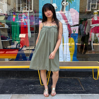 *NEW STYLE* Spaghetti Strap Mini Khaki