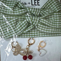 *TREND* Charm Laces Sage Green Gingham