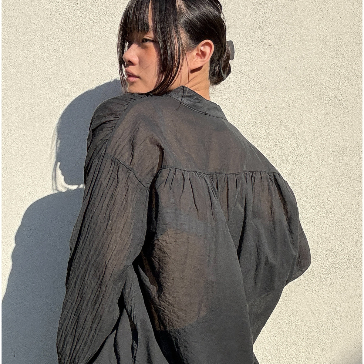 *NEW STYLE* Johanna Smock Top Black